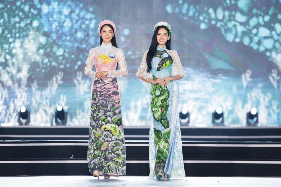 Văn hoá - Miss World Vietnam 2022: Top 37 duyên dáng trong phần thi Áo dài (Hình 8).