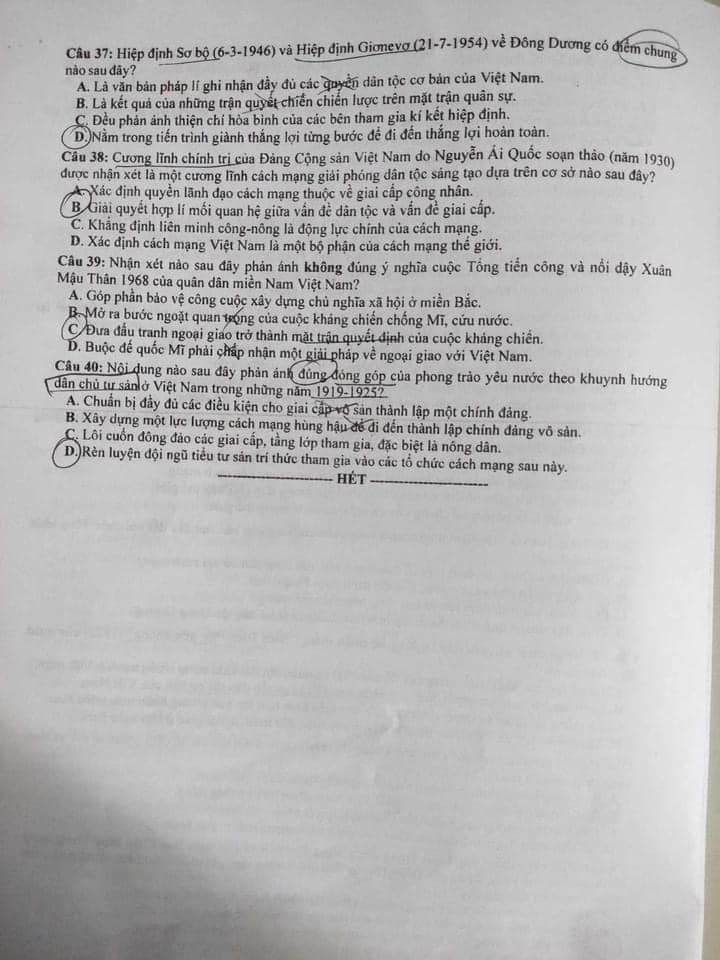 Giáo dục - Đề thi, đáp án môn Lịch sử mã đề 315 kỳ thi tốt nghiệp THPT năm 2023 (Hình 4).