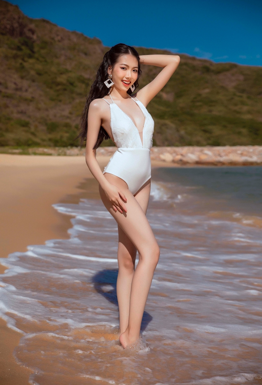 Văn hoá - Miss World Vietnam 2023: Top 40 thả dáng cùng trang phục áo tắm (Hình 11).