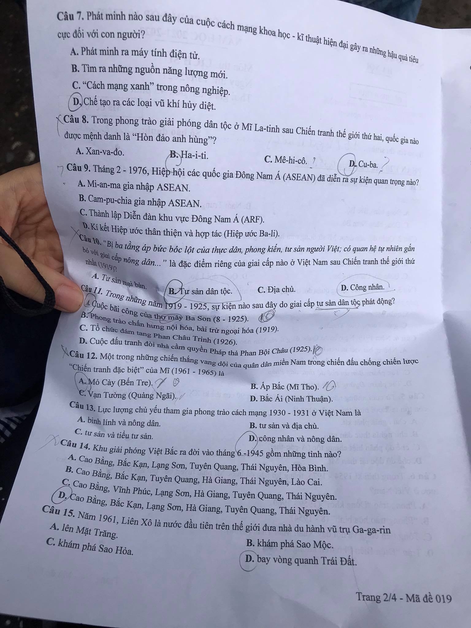 Giáo dục - Đáp án, đề thi môn Lịch sử thi tuyển sinh vào lớp 10 ở Hà Nội (Hình 2).