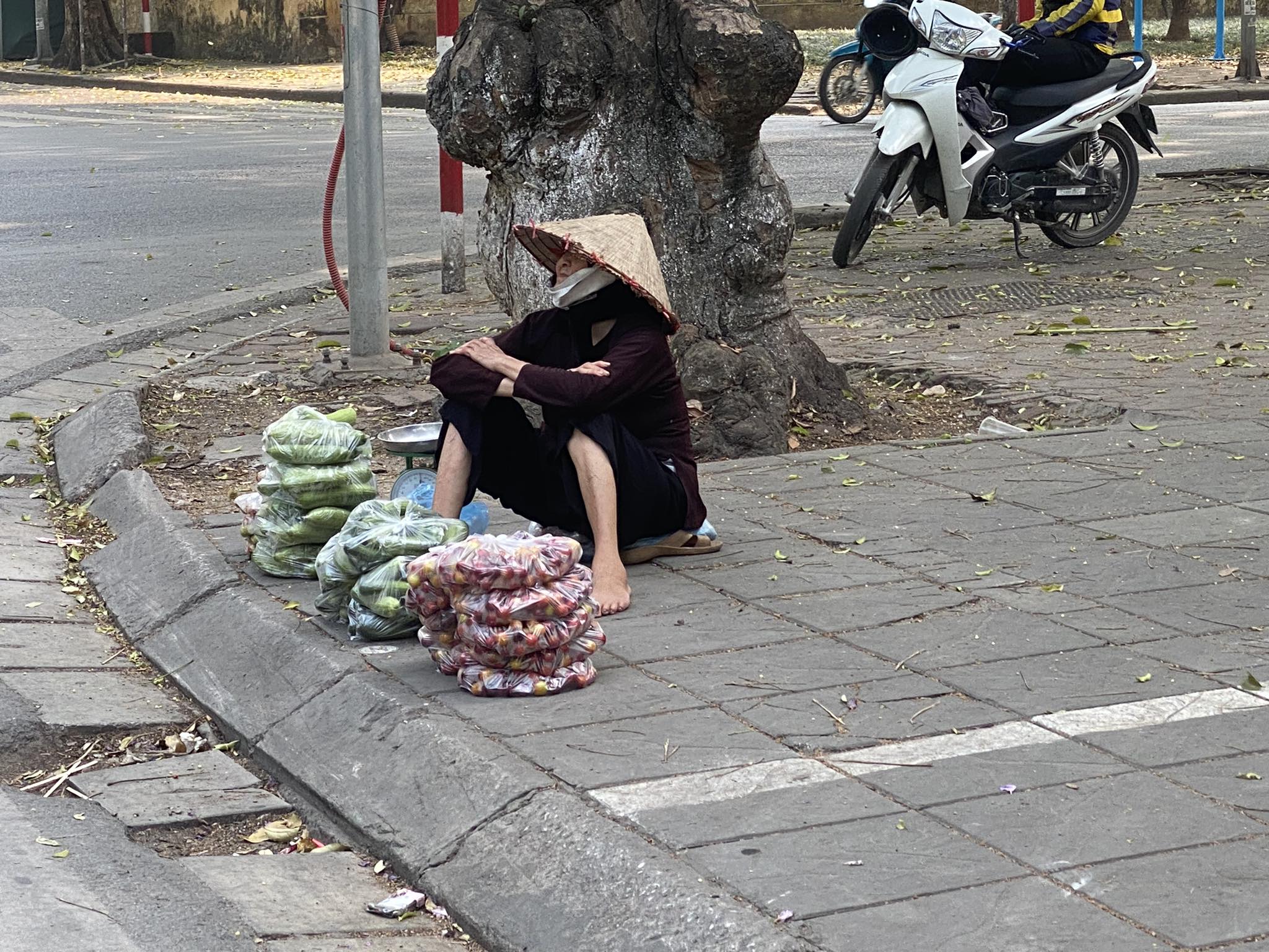 Xã hội - Chùm ảnh: Người dân Hà Nội chật vật mưu sinh ngày nắng nóng (Hình 6).