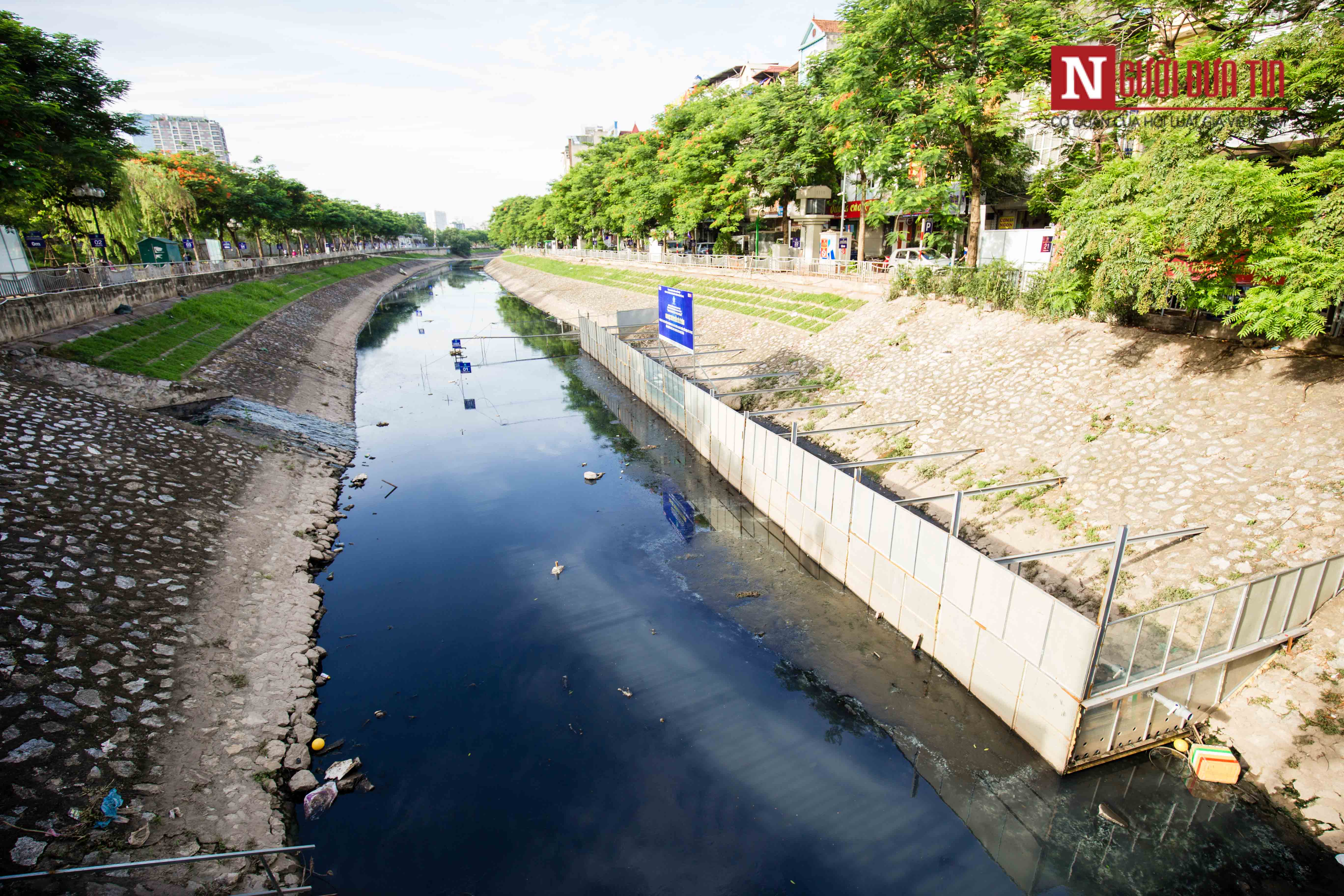 Môi trường - Công ty Thoát nước phản bác ý kiến xả nước làm hỏng thí điểm công nghệ Nhật Bản trên sông Tô Lịch (Hình 2).