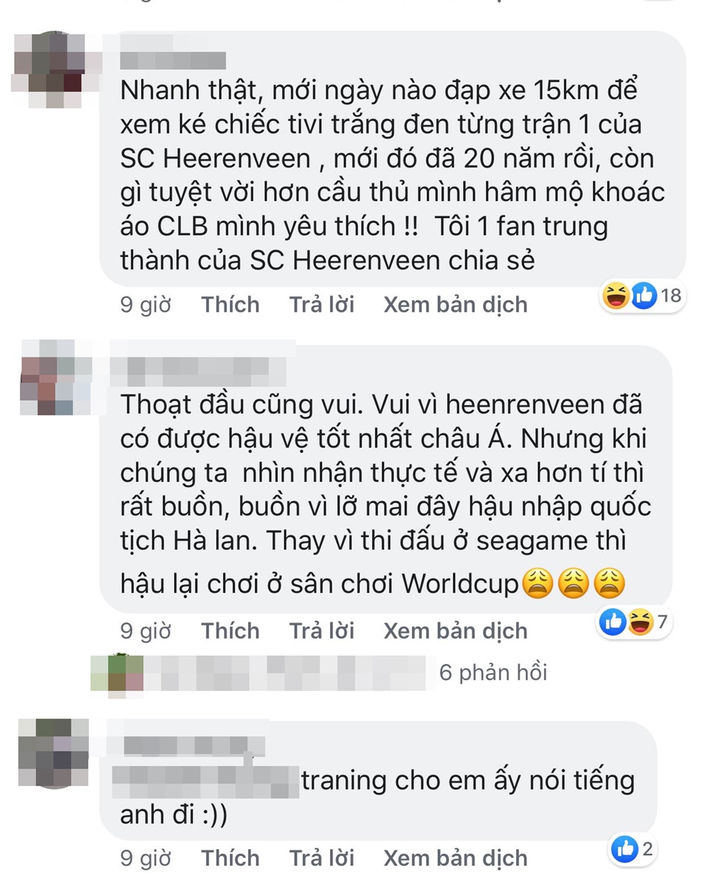 Thể thao - Người theo dõi facebook CLB mới của Đoàn Văn Hậu tăng chóng mặt, nhiều bình luận khiếm nhã (Hình 3).