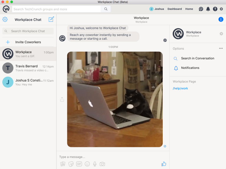 Công nghệ - Facebook ra Workplace Chat, hỗ trợ chia sẻ màn hình Windows
