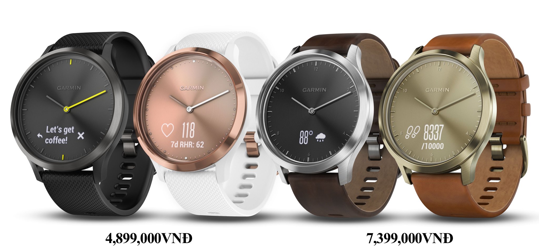 Công nghệ - Đồng hồ Garmin Vivomove HR và Vivoactive 3 chính thức lên kệ