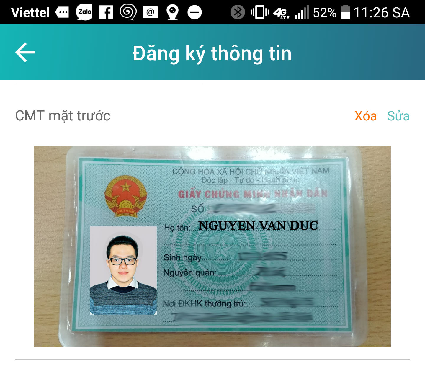 Thuê bao Viettel có thể tự nộp ảnh chân dung ngay tại nhà (Hình 3).