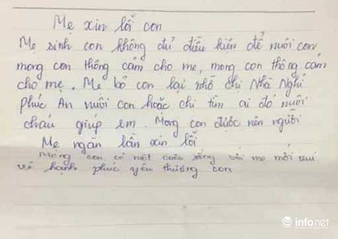 Tin nhanh - Bé trai sơ sinh bị bỏ rơi tại nhà nghỉ, kèm theo là một lá thư đầy cảm động (Hình 2).