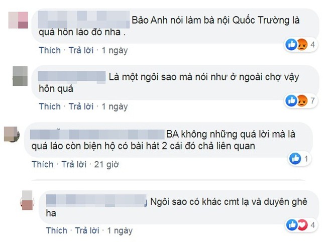 Ngôi sao - Quốc Trường lên tiếng khi Bảo Anh bị fan của anh nói là “hỗn láo” (Hình 2).