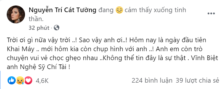 Ngôi sao - Nghệ sĩ Việt bàng hoàng trước tin danh hài Chí Tài qua đời (Hình 4).