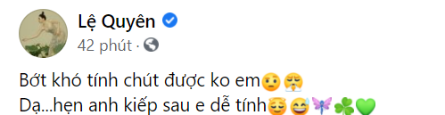 Ngôi sao - Ca sĩ Lệ Quyên gây bất ngờ với hình ảnh và  dòng trạng thái đầy cá tính