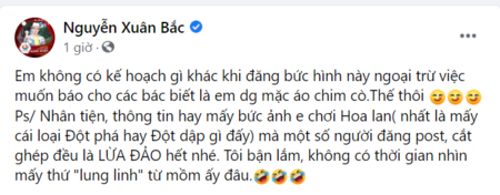 Ngôi sao - Xuân Bắc thông tin về việc mình chơi hoa lan đột phá hay đột dập (Hình 2).