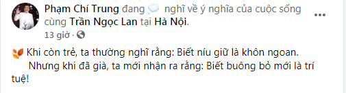 Giải trí - Nghệ sĩ Chí Trung nói đến việc buông bỏ và động thái bất ngờ của bạn gái (Hình 2).