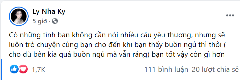 Giải trí - Lý Nhã Kỳ khiến nhiều người tò mò vì dòng trạng thái lúc rạng sáng