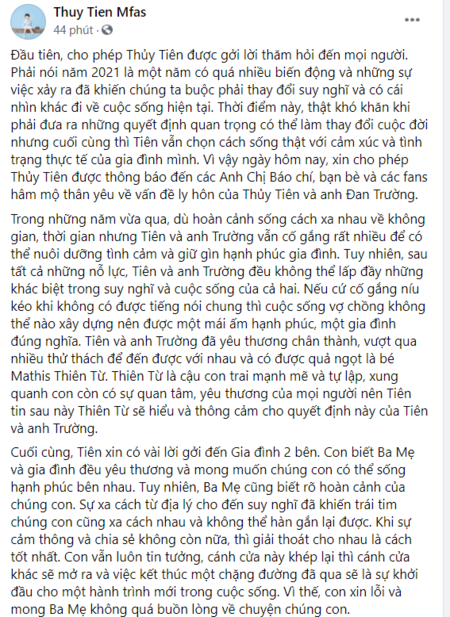 Giải trí - Phản ứng của Đan Trường khi vợ đại gia thông báo ly hôn