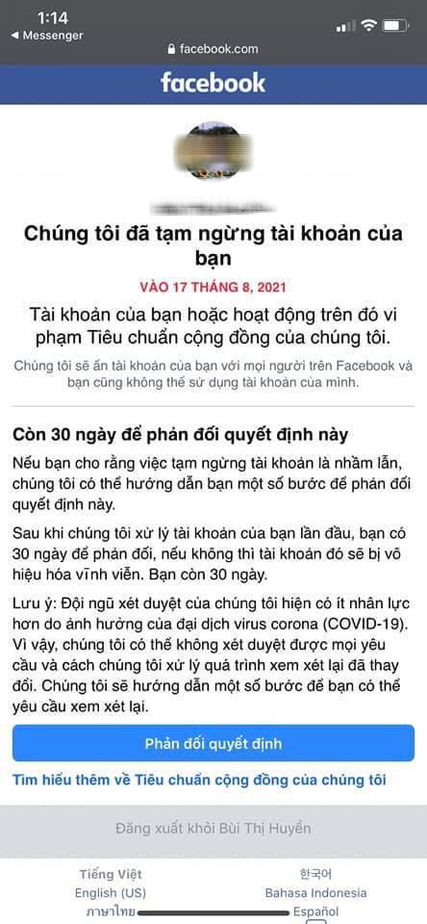 Giải trí - Sao Việt nói về việc Facebook khóa các tài khoản