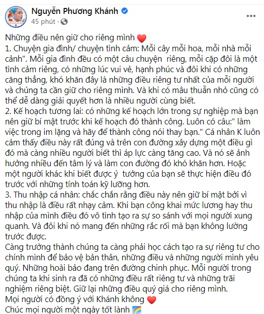 Văn hoá - Hoa hậu Phương Khánh chia sẻ 3 điều nên giữ riêng cho mình