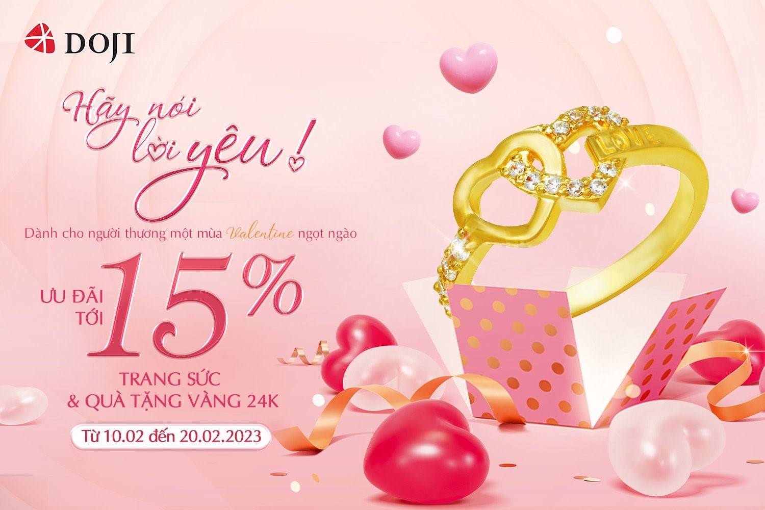 Kinh tế - Doji tung ưu đãi 'vàng' mùa Valentine