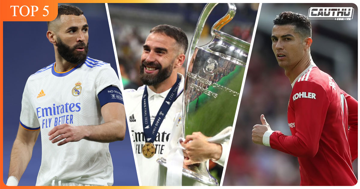 Bóng đá Châu Âu - 5 cầu thủ giành được nhiều danh hiệu Champions League nhất