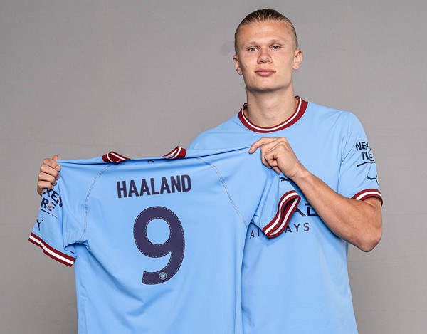 Bóng đá Anh - Haaland được trao số 9 huyền thoại ở Man City (Hình 2).