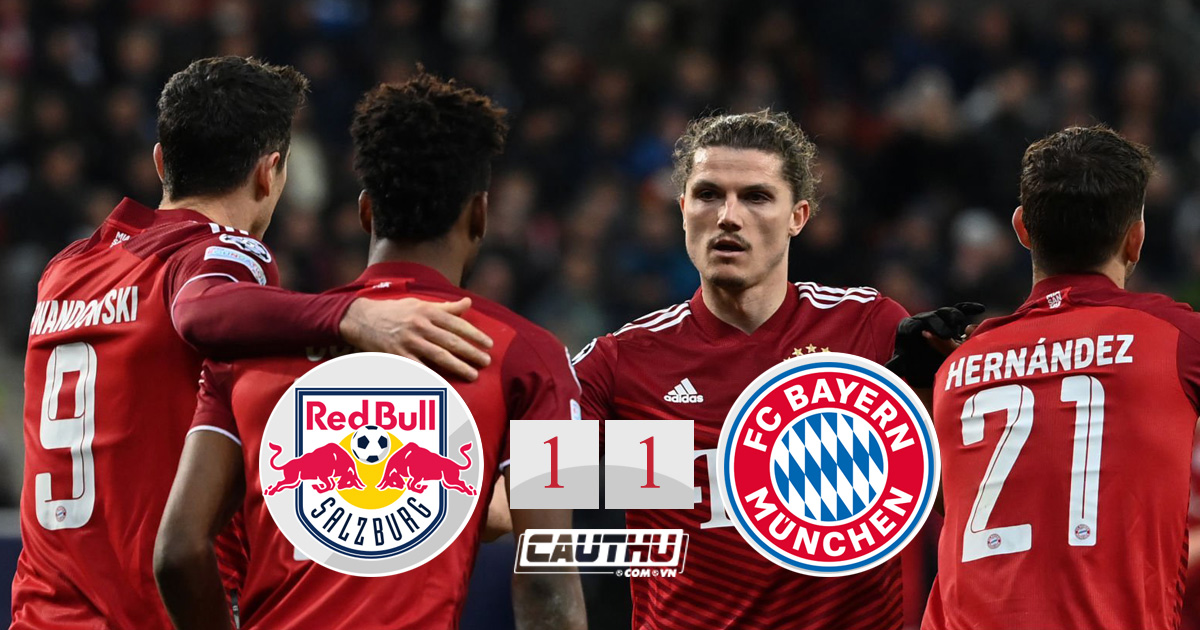 Bóng đá Châu Âu - Salzburg 1-1 Bayern: Đội khách trở về từ cõi chết ở phút 90