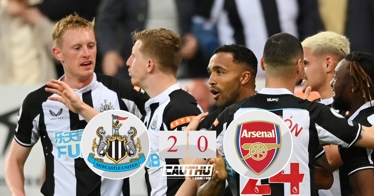 Bóng đá Anh - Arsenal thua Newcastle, mộng Champions League tan dần