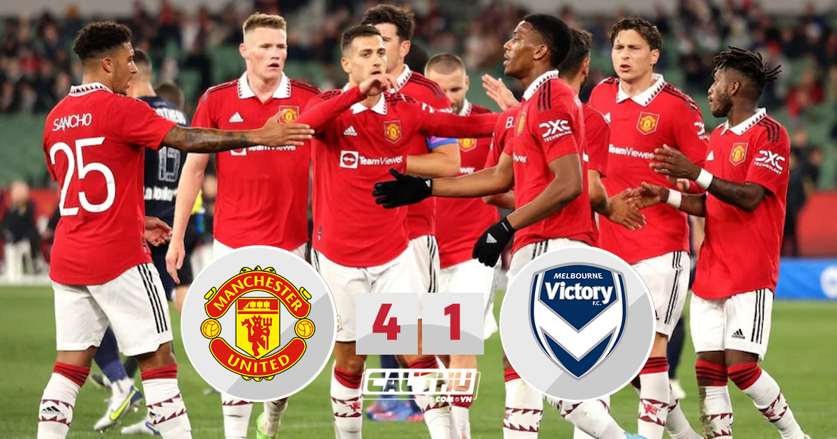 Bóng đá Anh - MU đại thắng đậm chất Ten Hag trước Melbourne Victory