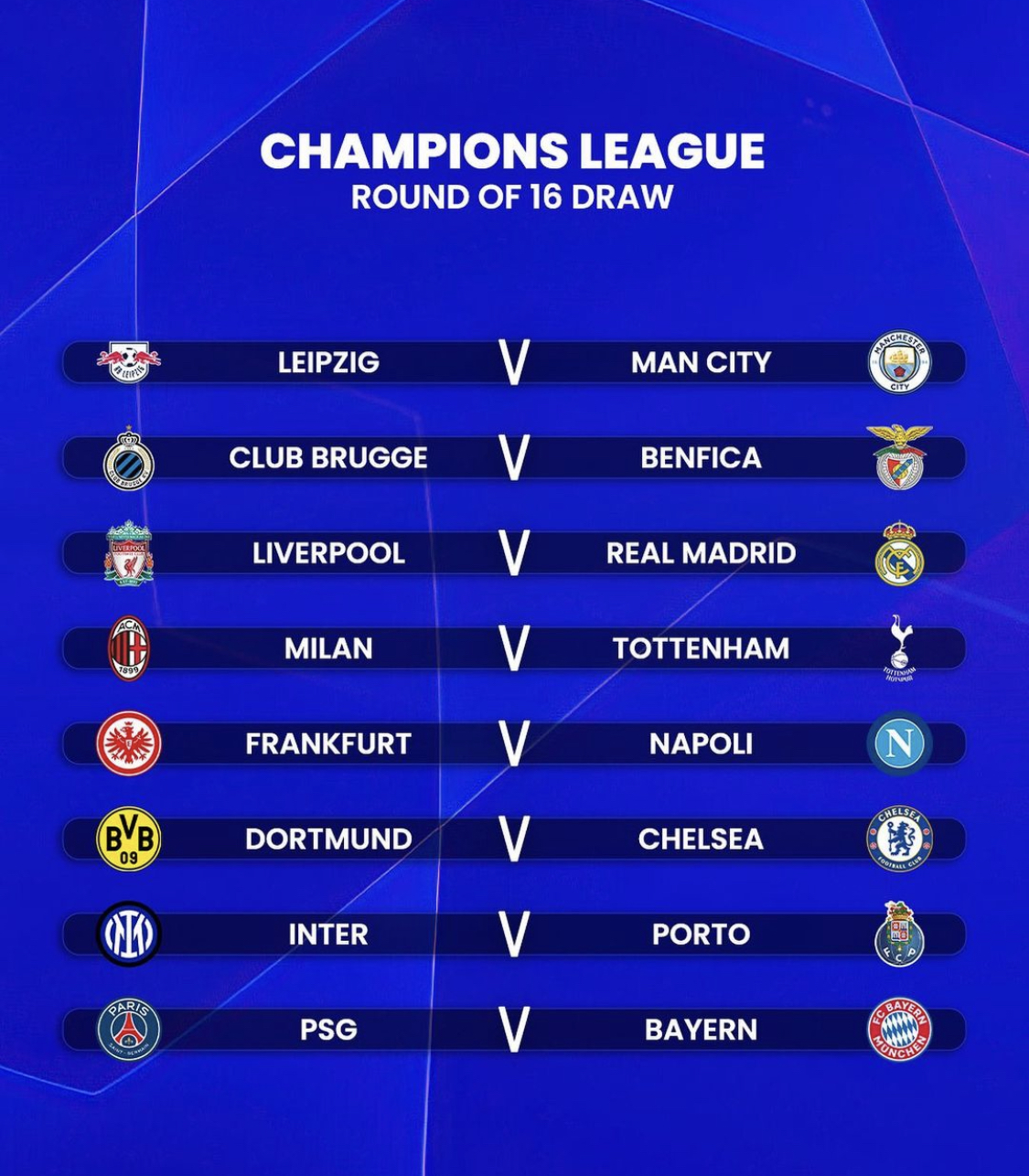 Bóng đá Châu Âu - Bốc thăm vòng 1/8 Champions League: Real vs Liverpool, PSG vs Bayern (Hình 2).