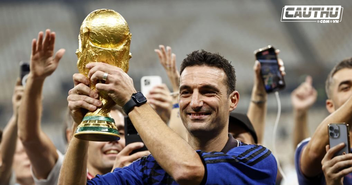 Giải khác - Thầy trò HLV Lionel Scaloni phấn khích với chức vô địch World Cup 2022