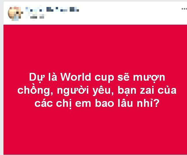 Vợ ấm ức khi chồng cho “ra rìa” vì… World Cup