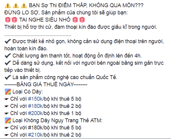 Bùng nổ tai nghe siêu nhỏ phục vụ gian lận thi cử, sĩ tử “săn lùng”