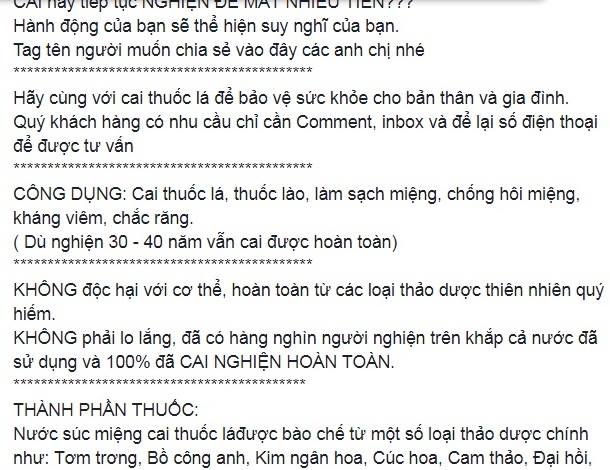 Sức khỏe - Sự thật về nước “thần” giúp cai nghiện thuốc lá trong vòng “một nốt nhạc”