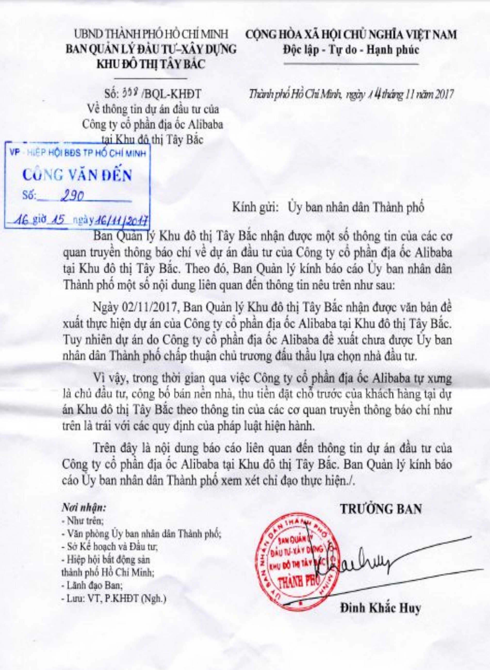 Bất động sản - Tự xưng chủ đầu tư để huy động vốn: Địa ốc Alibaba hoạt động kiểu đa cấp?