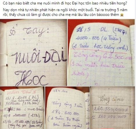 Đời sống - Cuốn sổ 'nuôi đại học' khiến nhiều người bật khóc, day dứt khôn nguôi