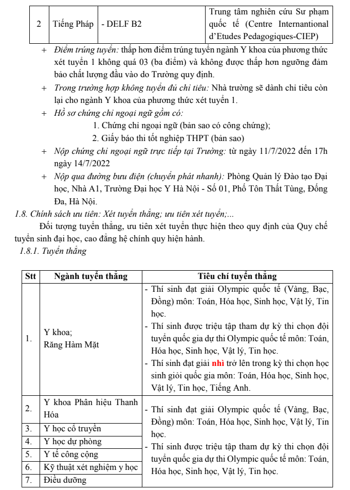 Giáo dục - Điểm mới trong Đề án tuyển sinh của Đại học Y Hà Nội năm 2022 (Hình 6).