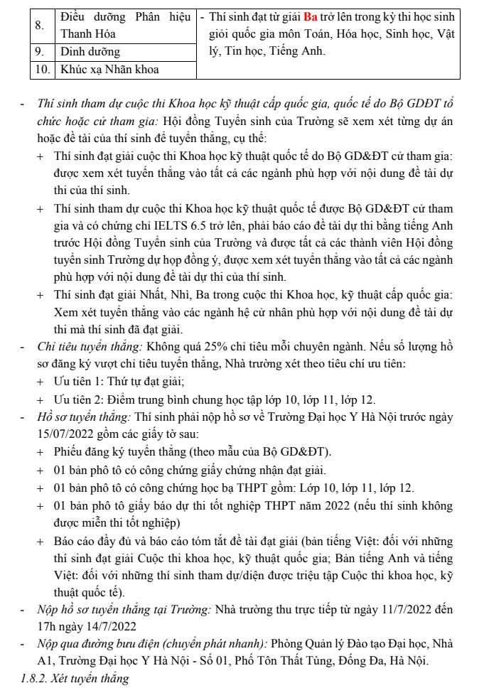 Giáo dục - Điểm mới trong Đề án tuyển sinh của Đại học Y Hà Nội năm 2022 (Hình 7).