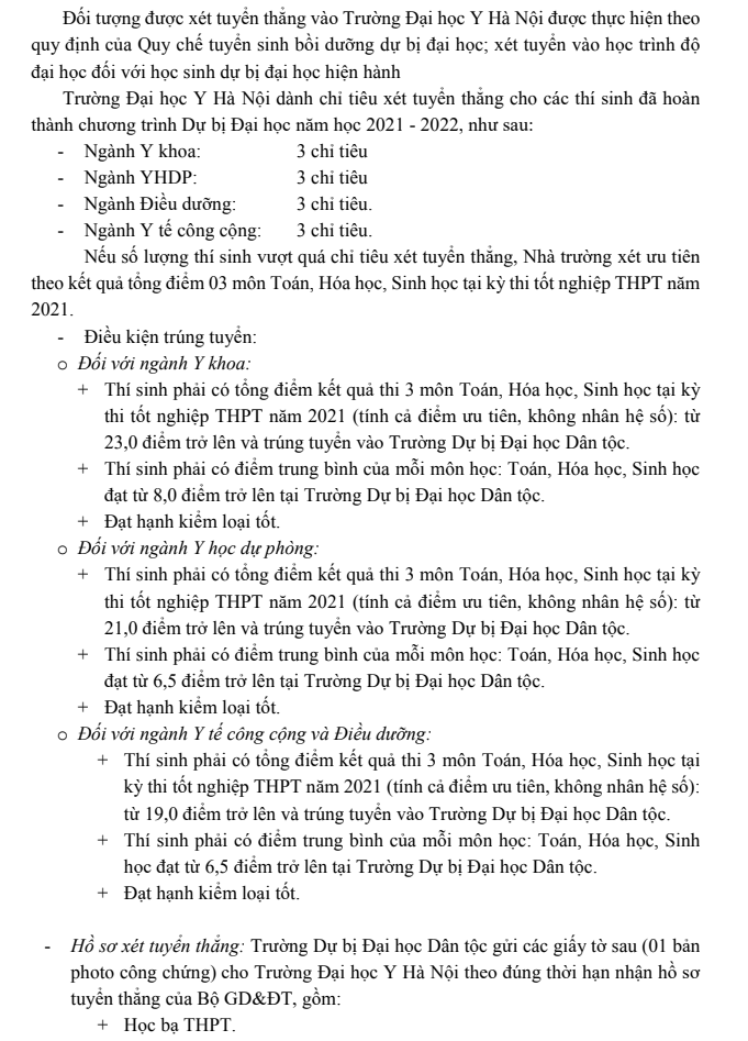 Giáo dục - Điểm mới trong Đề án tuyển sinh của Đại học Y Hà Nội năm 2022 (Hình 8).