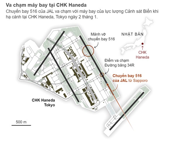 Thế giới - Vụ tai nạn máy bay của Japan Airlines: Nguyên nhân đang được điều tra