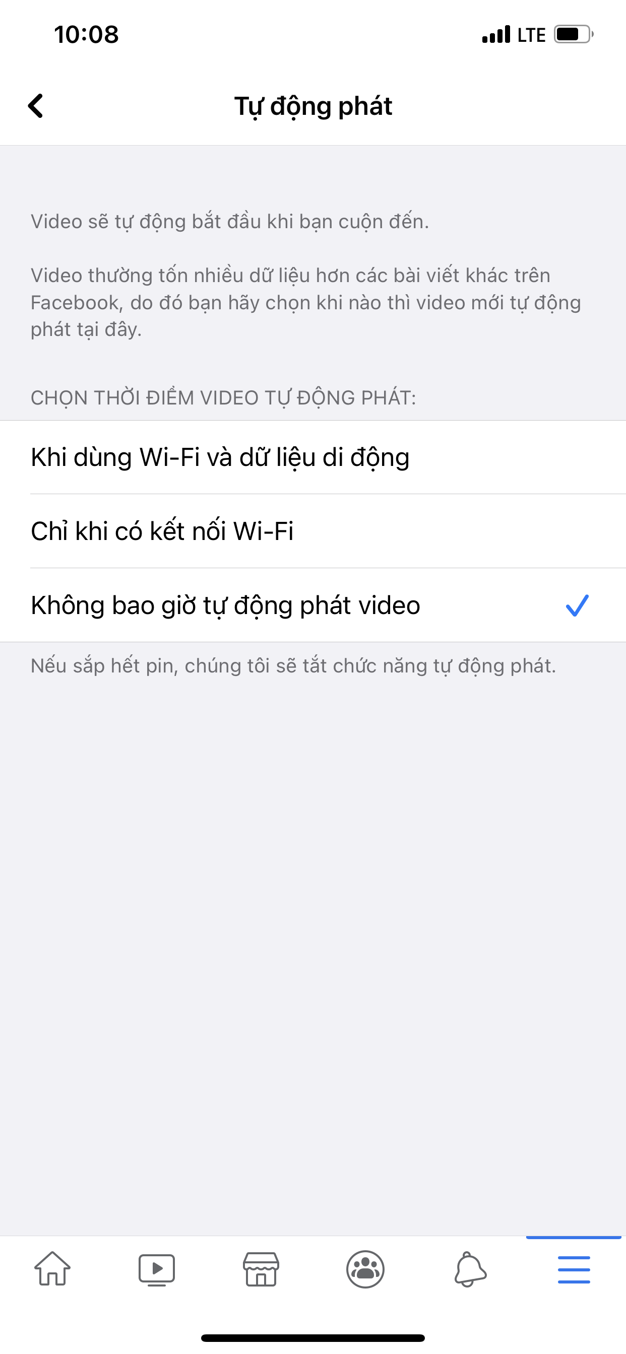 Thủ thuật - Tiện ích - Hướng dẫn bạn tắt tính năng phát video tự động trên Facebook (Hình 4).