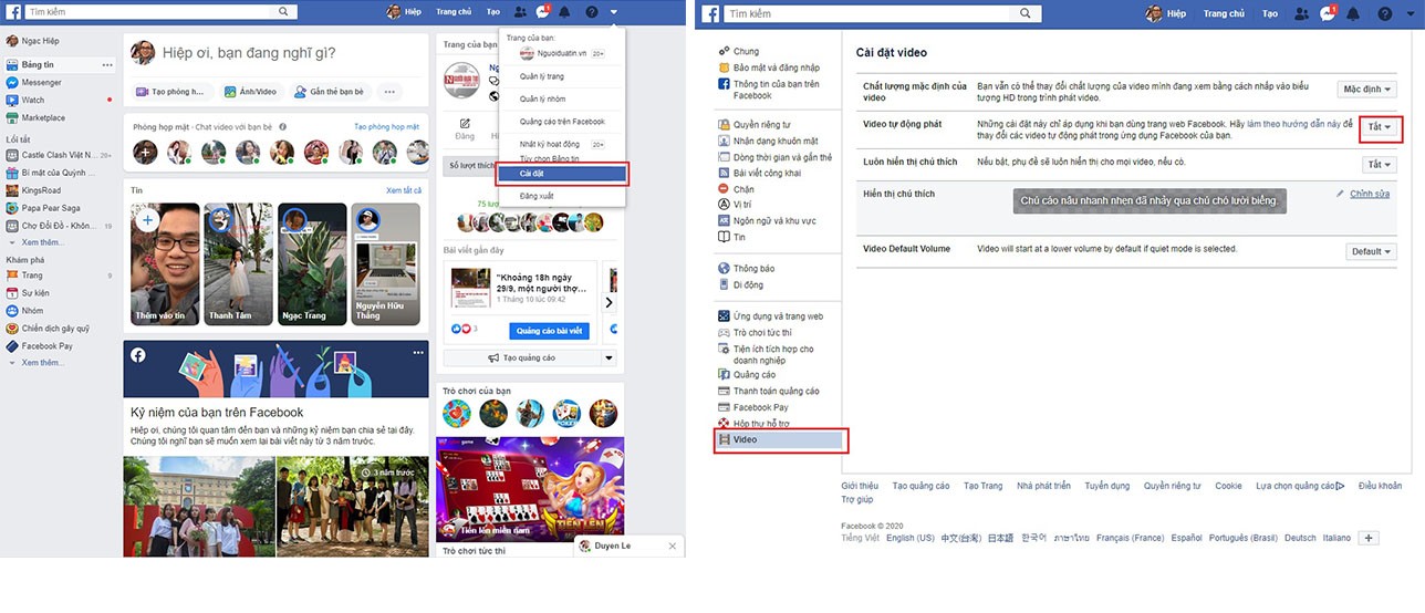 Thủ thuật - Tiện ích - Hướng dẫn bạn tắt tính năng phát video tự động trên Facebook (Hình 8).