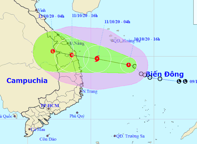 Đời sống - Dự báo thời tiết 11/10/2020: Áp thấp nhiệt đới mạnh lên thành bão