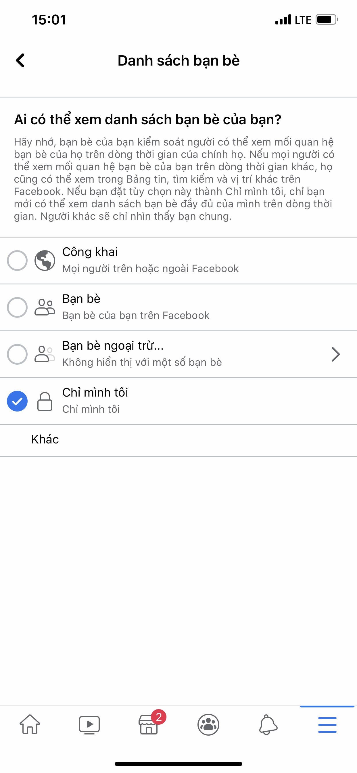 Thủ thuật - Tiện ích - Cách ẩn danh sách bạn trên Facebook (Hình 3).