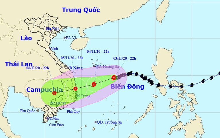 Đời sống - Dự báo thời tiết 5/11/2020: Các tỉnh Quảng Nam đến Bình Định có mưa to