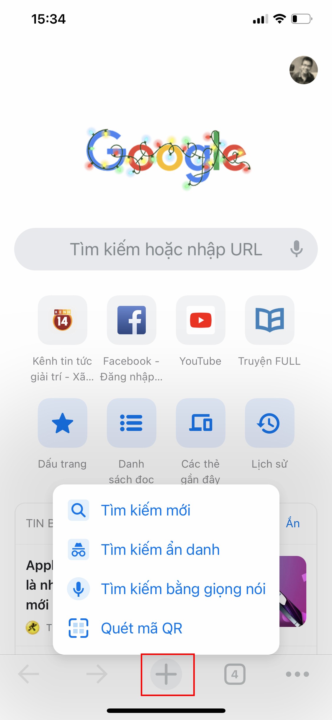 Thủ thuật - Tiện ích - Cách dùng Google Chrome trên IOS hiệu quả hơn (Hình 4).