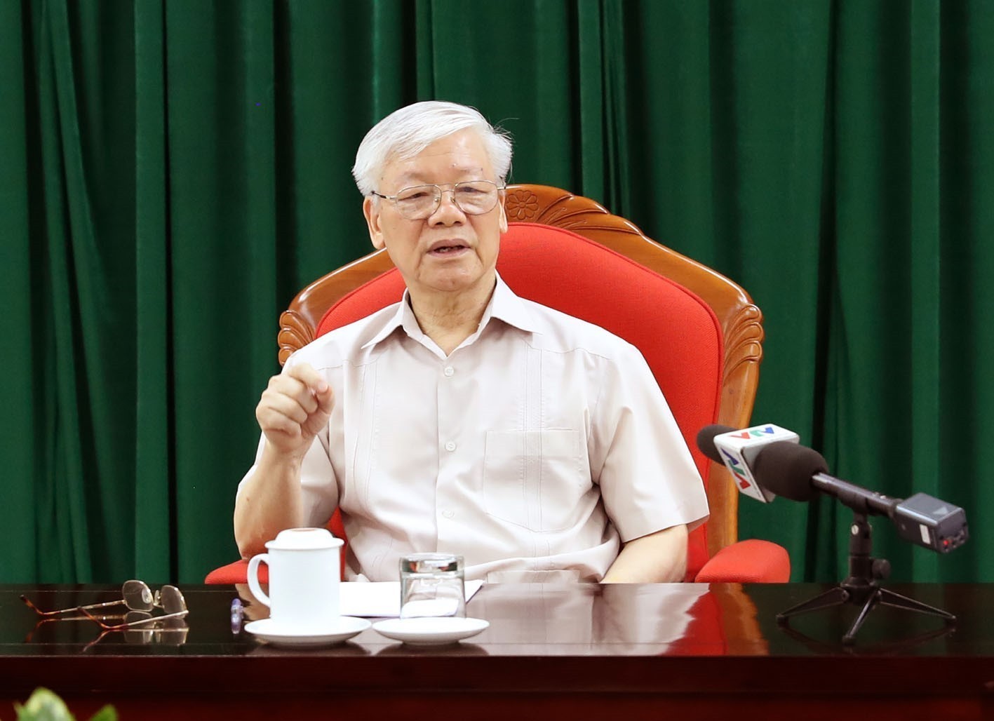 Chính sách - Chùm ảnh: Tổng Bí thư, Chủ tịch nước Nguyễn Phú Trọng chủ trì họp lãnh đạo chủ chốt (Hình 8).