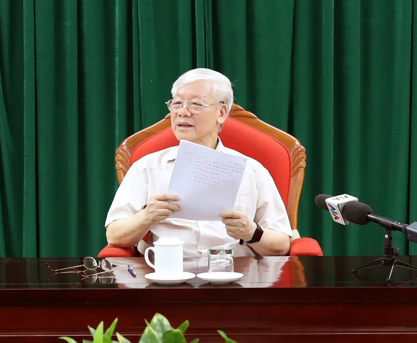 Chính sách - Chùm ảnh: Tổng Bí thư, Chủ tịch nước Nguyễn Phú Trọng chủ trì họp lãnh đạo chủ chốt (Hình 9).