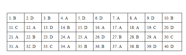 Giáo dục - Đáp án đề thi môn Lịch sử thi THPT Quốc gia 2019 của bộ GD&ĐT mã đề 304