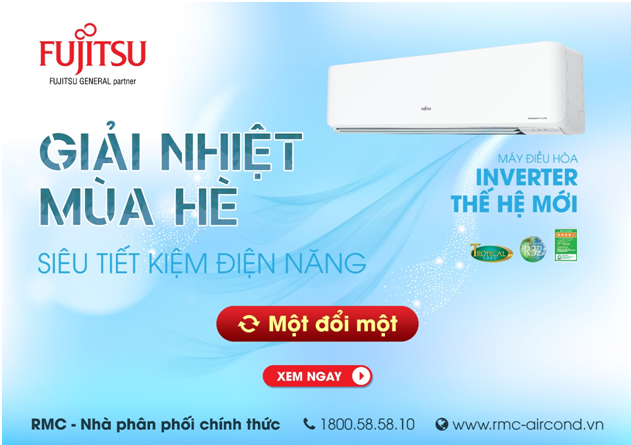 Cần biết - Giải nhiệt mùa hè với điều hòa Fujitsu Inverter thế hệ mới