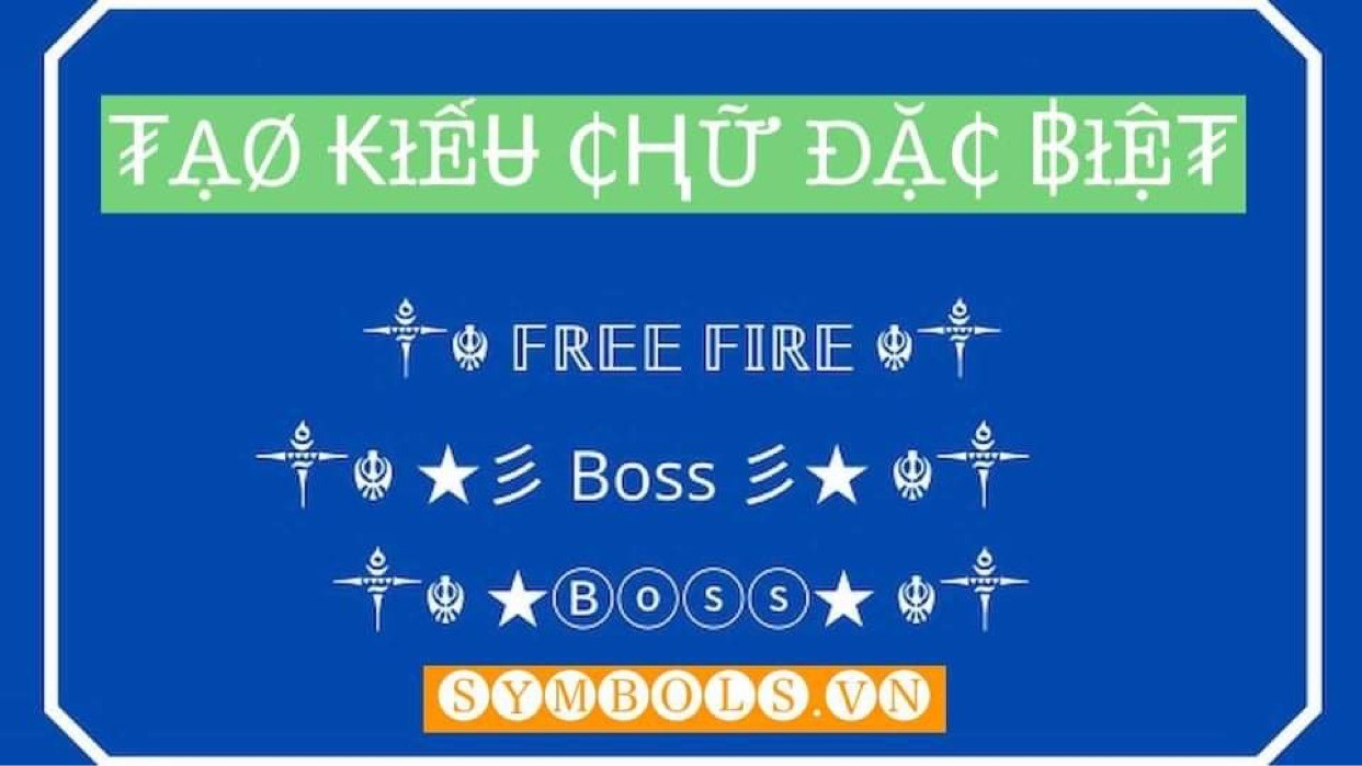 Cần biết - Tạo Chữ Kiểu Đẹp Online với 1001 Font Chữ Đặc Biệt từ Symbols.vn