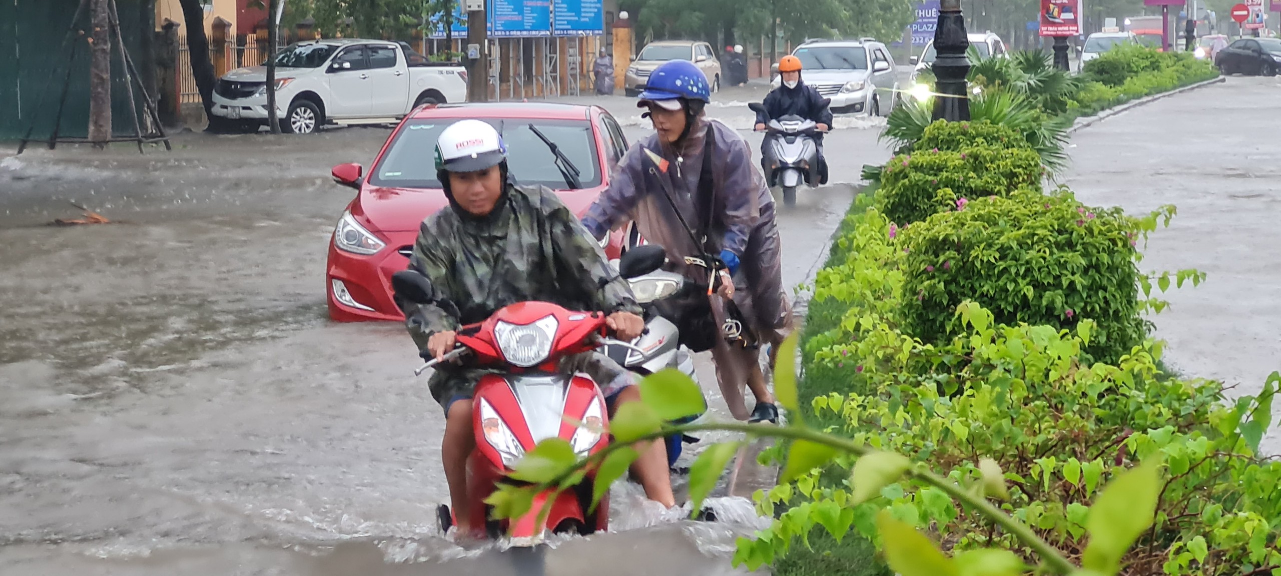 Dân sinh - Ảnh: Quảng Bình mưa xối xả, nhiều tuyến đường ngập sâu (Hình 6).