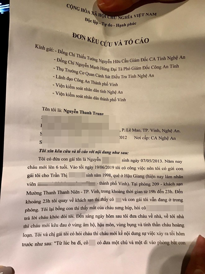 An ninh - H&igrave;nh sự - Nghi &aacute;n b&eacute; 6 tuổi ở Nghệ An bị x&acirc;m hại: C&oacute; nhiều khuất tất đằng sau vụ việc? (H&igrave;nh 2).